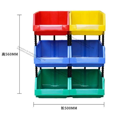 Чокнутые Stackable пластиковые ящики для хранения ящиков 10Kg пластиковые Stackable для винтов